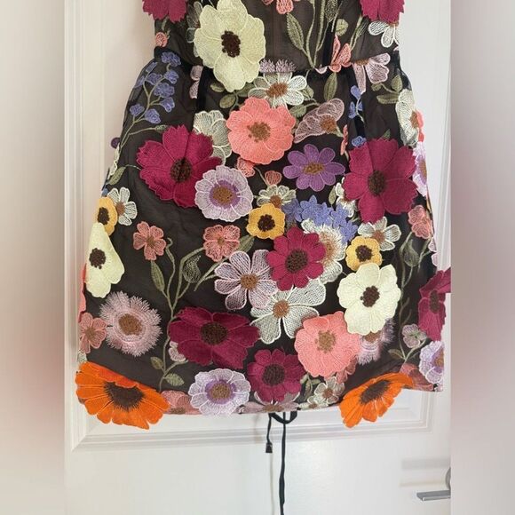 NWOT BRONX AND BANCO Bouquet Maraya Mini Dress in Black Multi, size S - Picture 5 of 16